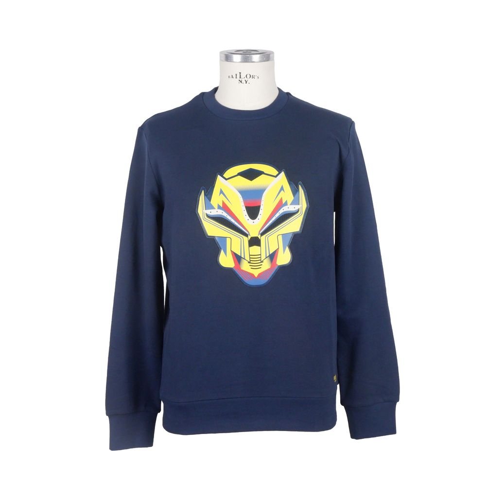 Bikkembergs Blue Cotton Sweatshirt