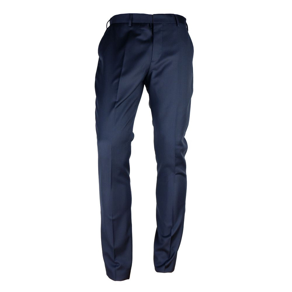 Made in Italy Blue Wool Men's Trouser