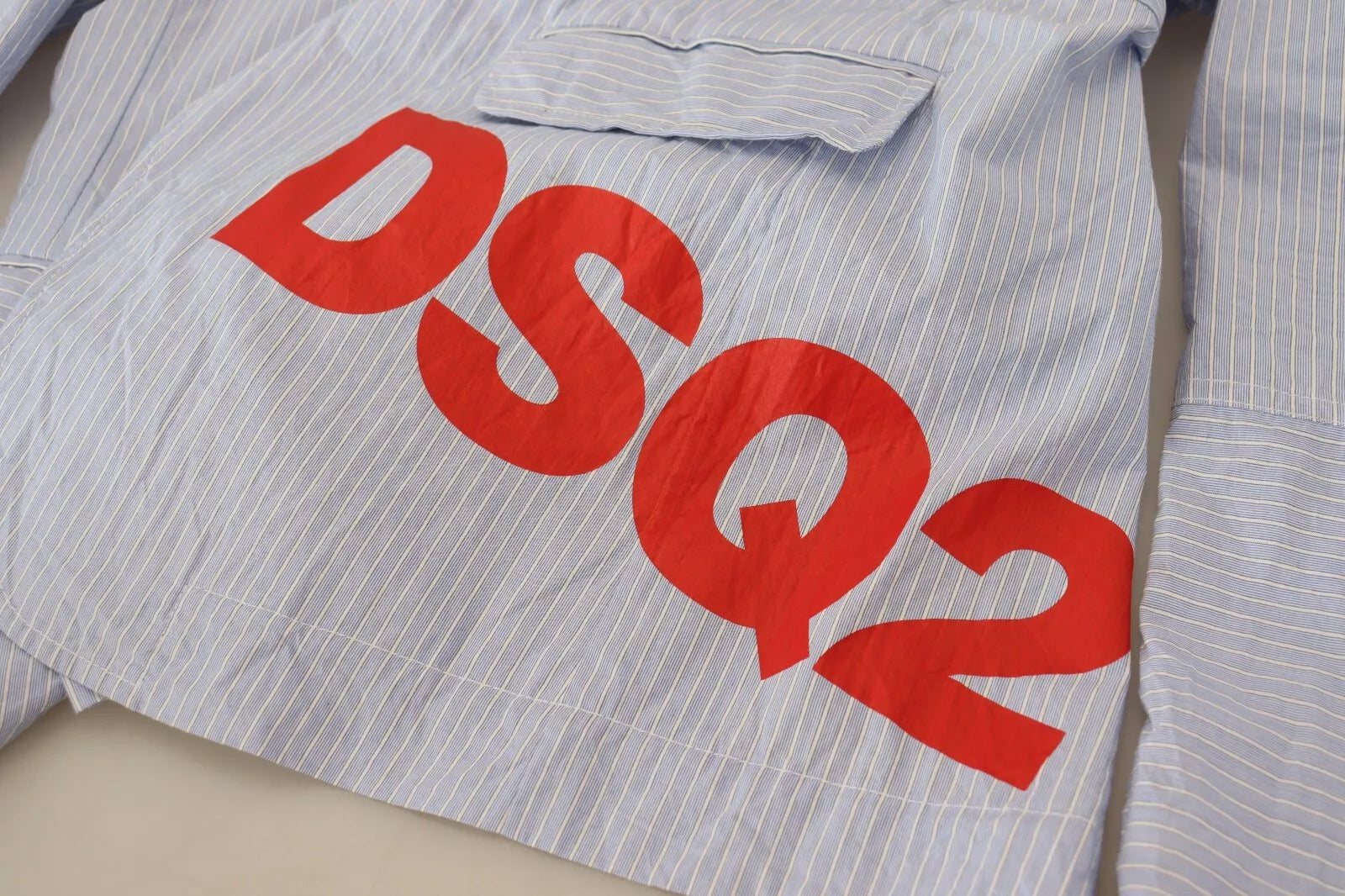 Dsquared² Blue Striped Single Breasted Formal Coat Blazer | Regal Royce