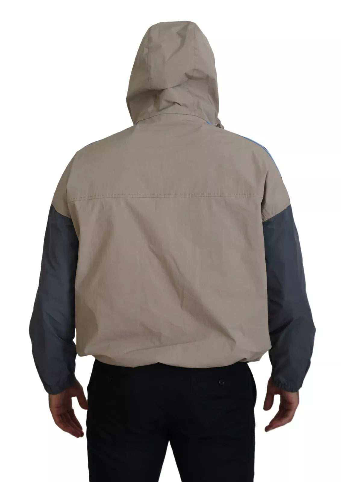 Dsquared² Brown Gray Sleeves Hooded Full Zip Jacket | Regal Royce