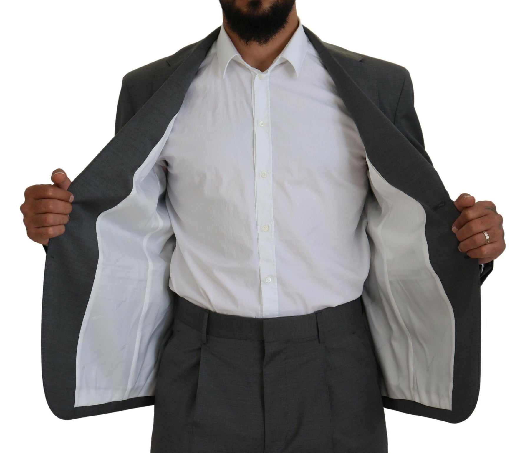 Dsquared² Gray Wool Single Breasted 2 Piece CIPRO Suit | Regal Royce