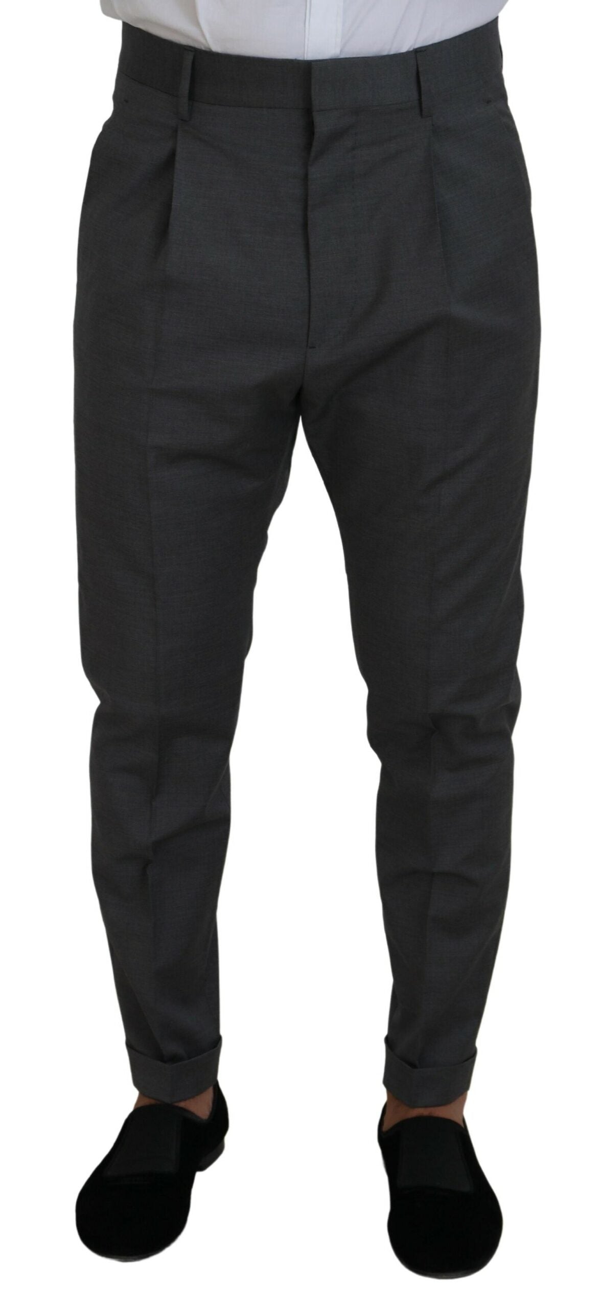 Dsquared² Gray Wool Single Breasted 2 Piece CIPRO Suit | Regal Royce