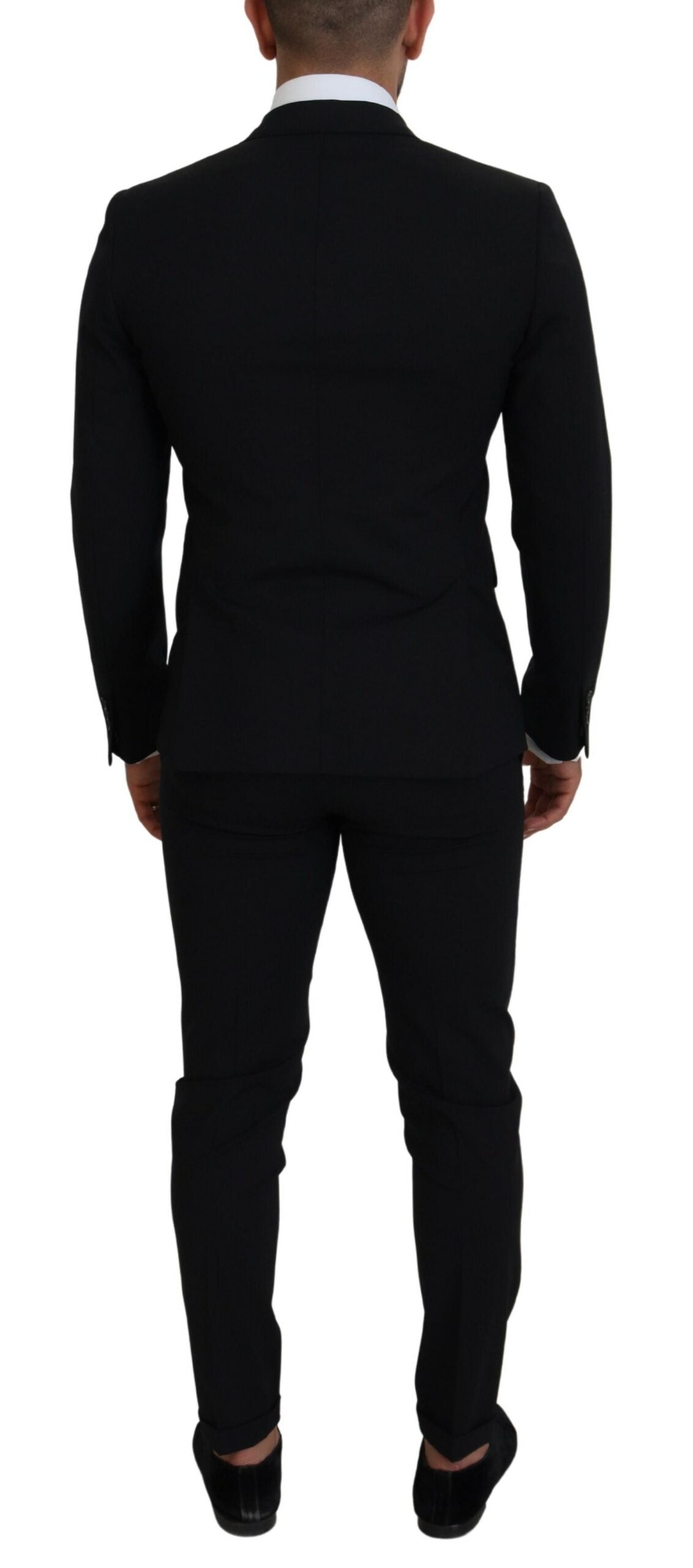 Dsquared² Black Wool Single Breasted 2 Piece LONDON Suit | Regal Royce