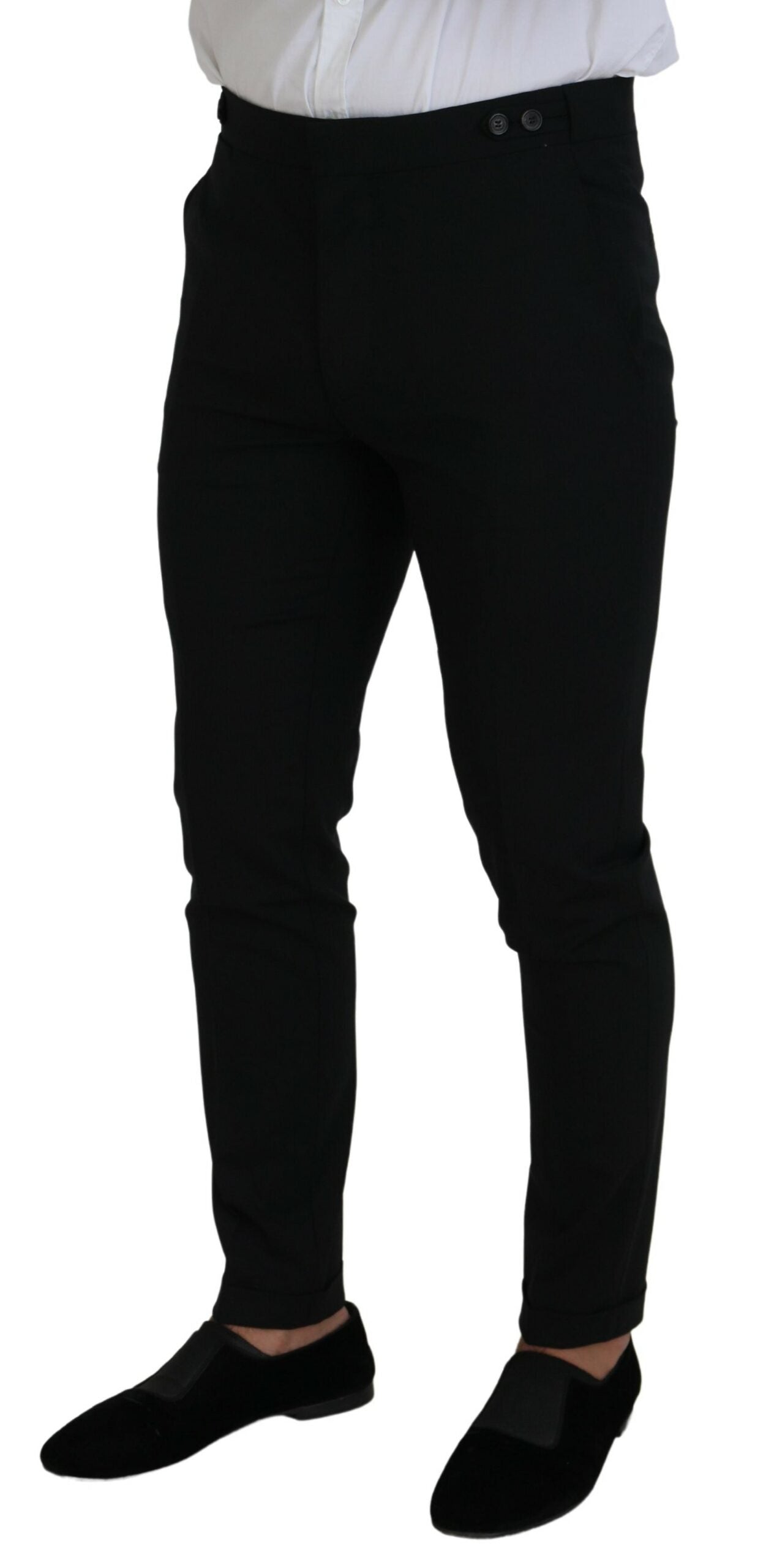 Dsquared² Black Wool Single Breasted 2 Piece LONDON Suit | Regal Royce