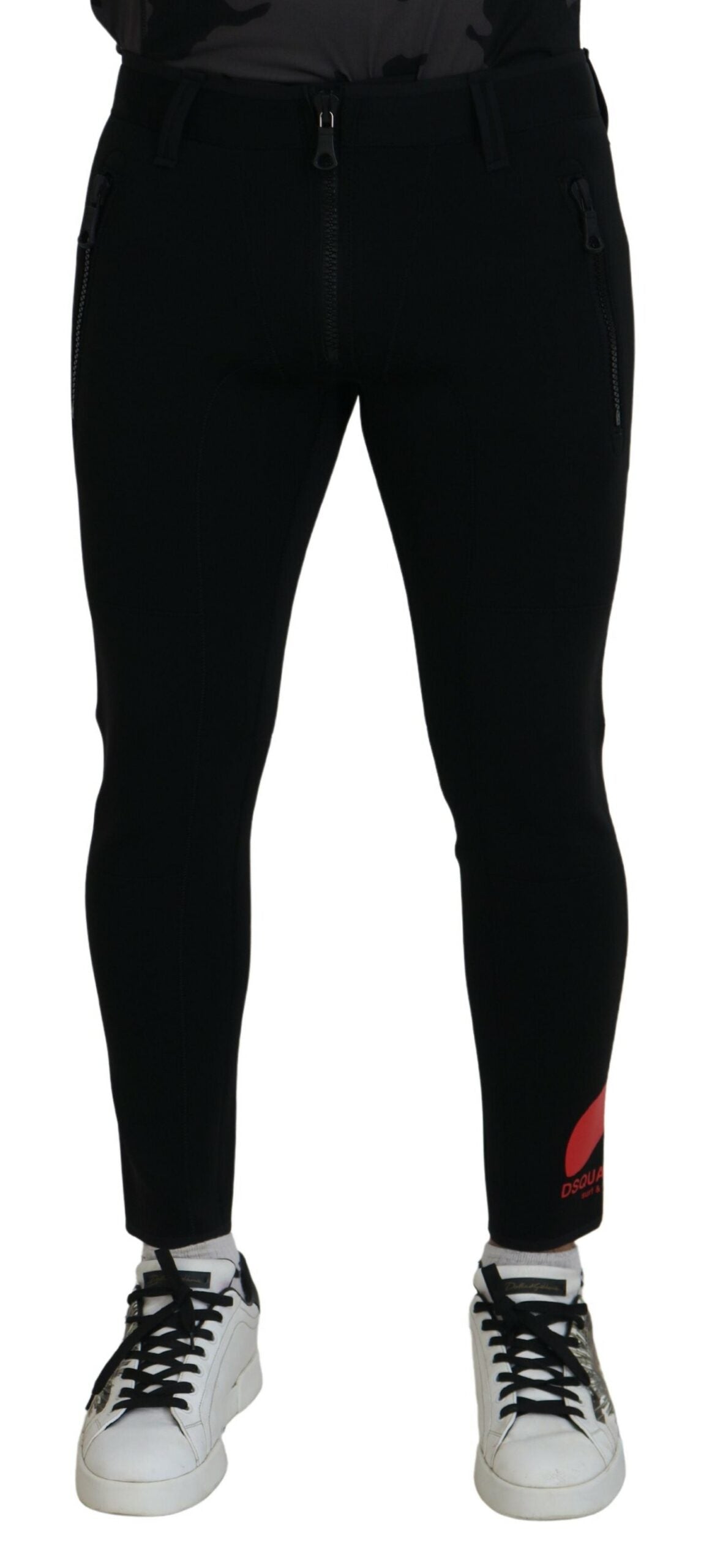 Dsquared² Back Polyamide Slim Fit Logo Print Pants | Regal Royce