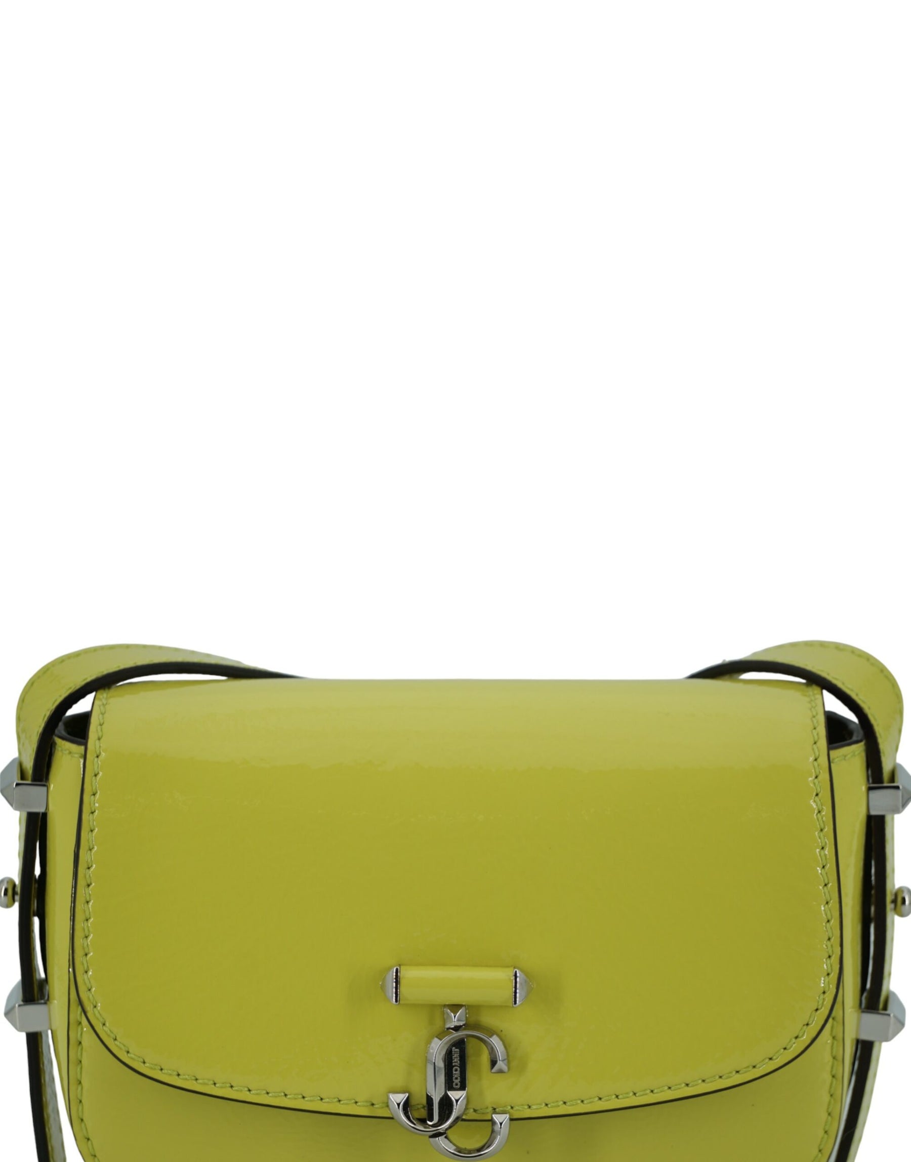 Jimmy Choo Lime Yellow Leather Small Shoulder Bag | Regal Royce