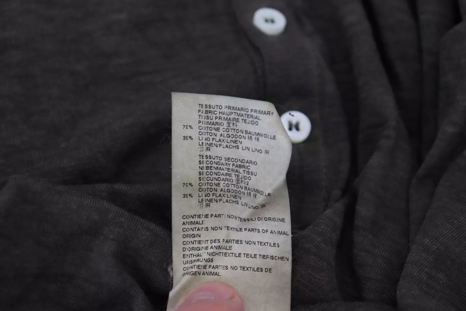 Dsquared² Gray Cotton Linen Long Sleeves Pullover Sweater | Regal Royce