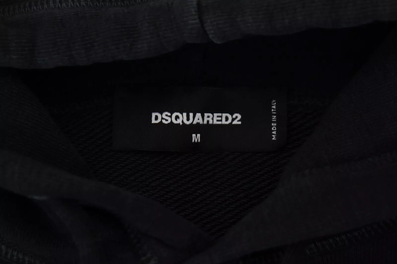 Dsquared² Black Cotton Hooded Printed Men Pullover Sweater | Regal Royce
