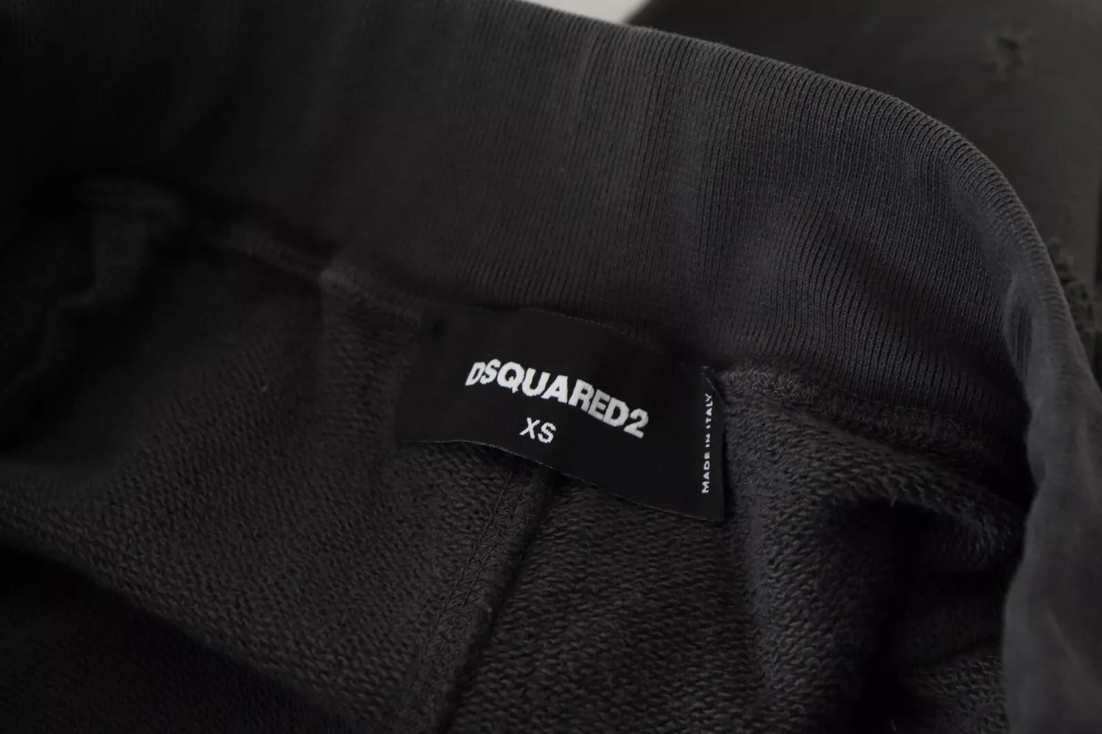 Dsquared² Black Cotton Mid Waist Tattered Tapered Shorts | Regal Royce