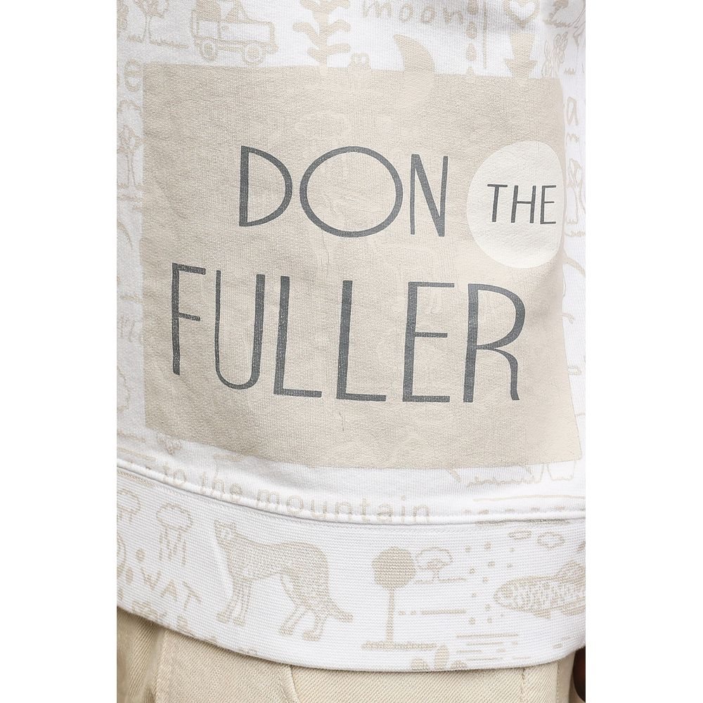 Don The Fuller White Cotton Sweatshirt