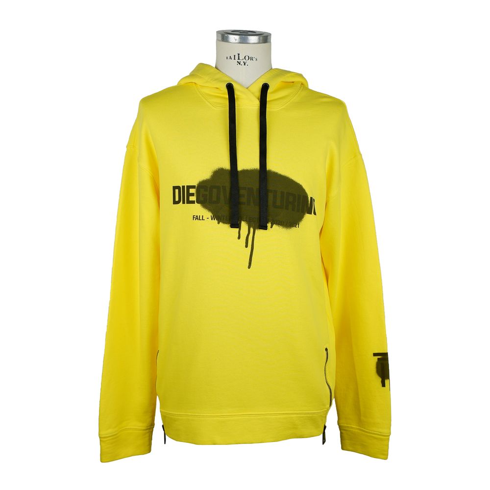 Diego Venturino Giallo Cotton Men Sweatshirt