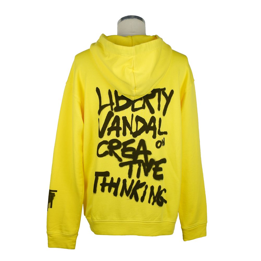 Diego Venturino Giallo Cotton Men Sweatshirt