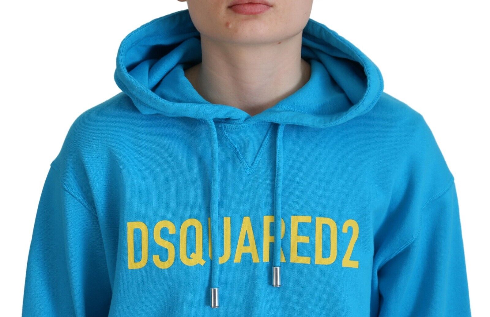 Dsquared² Blue Logo Print Cotton Hoodie Sweatshirt Sweater | Regal Royce