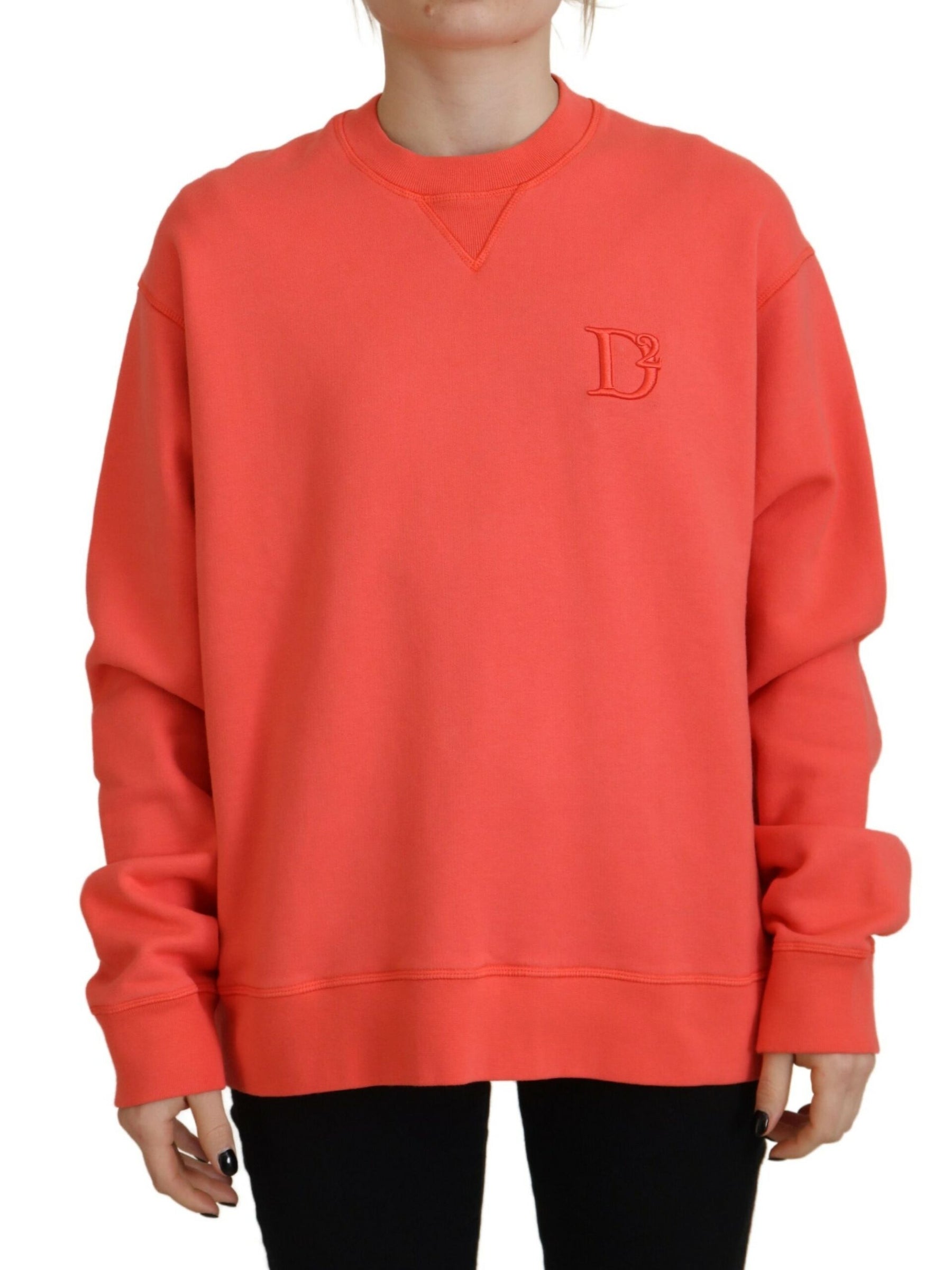Dsquared² Pink Logo Embroidery Women Long Sleeve Sweater | Regal Royce