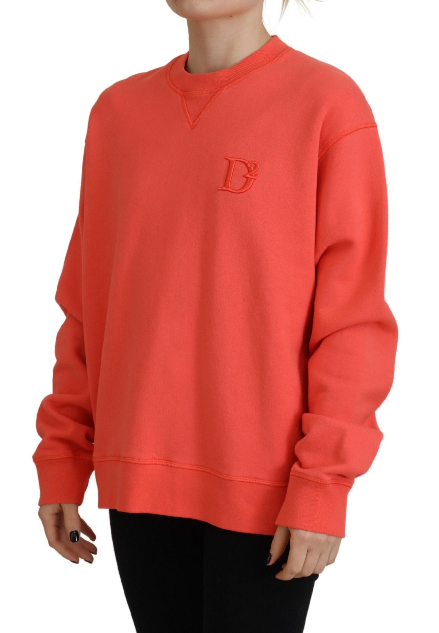 Dsquared² Pink Logo Embroidery Women Long Sleeve Sweater | Regal Royce