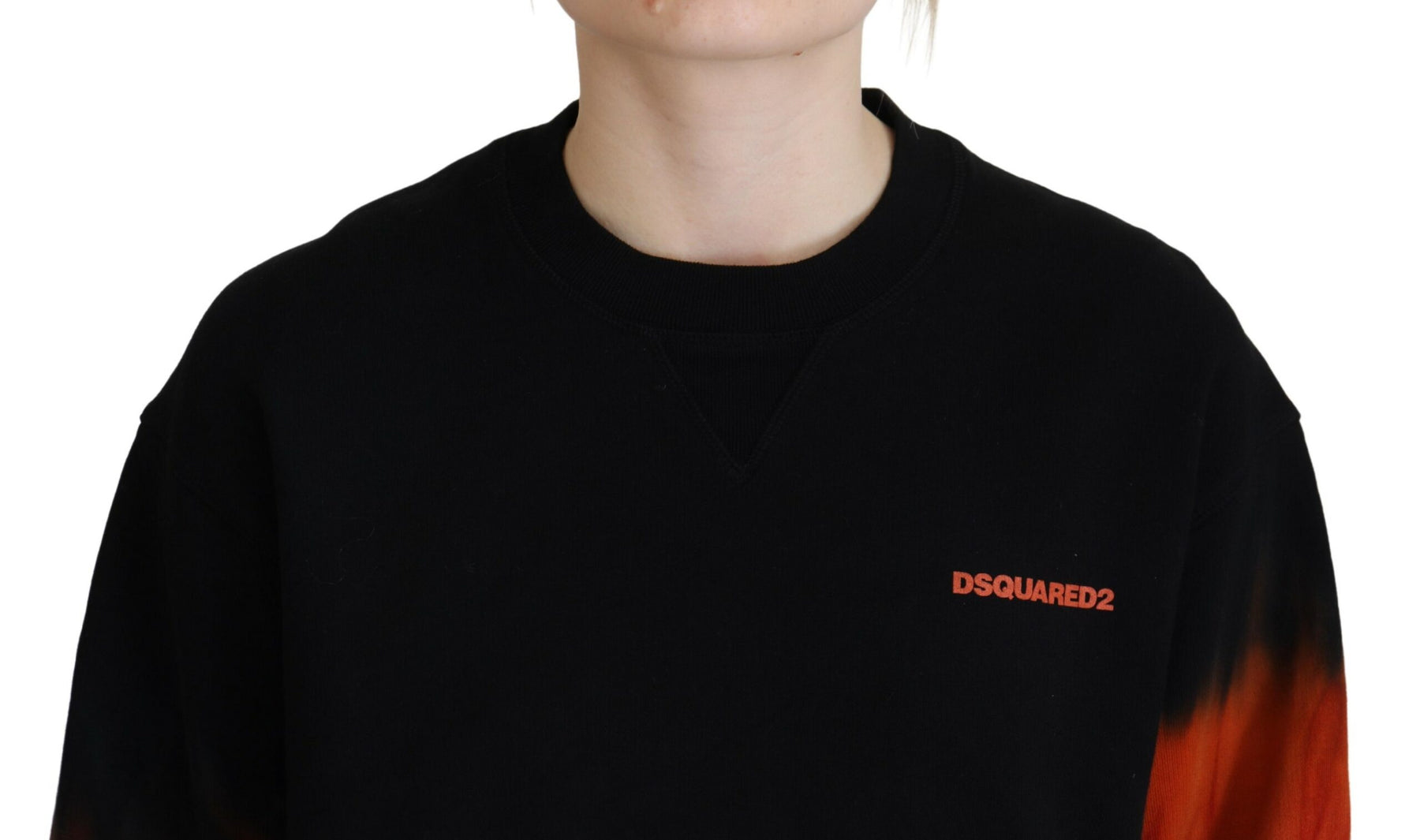 Dsquared² Black Tie Dye Logo Print Women Long Sleeve Sweater | Regal Royce