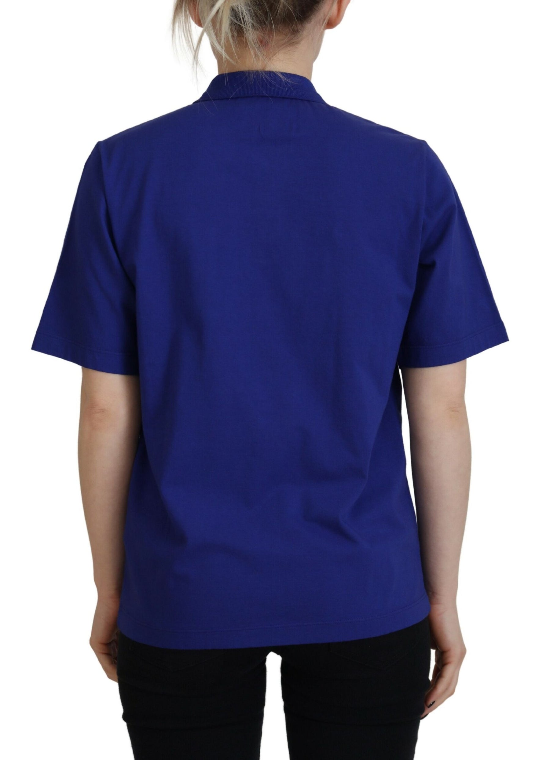Dsquared² Blue Collared Writings Polo Short Sleeves T-shirt | Regal Royce