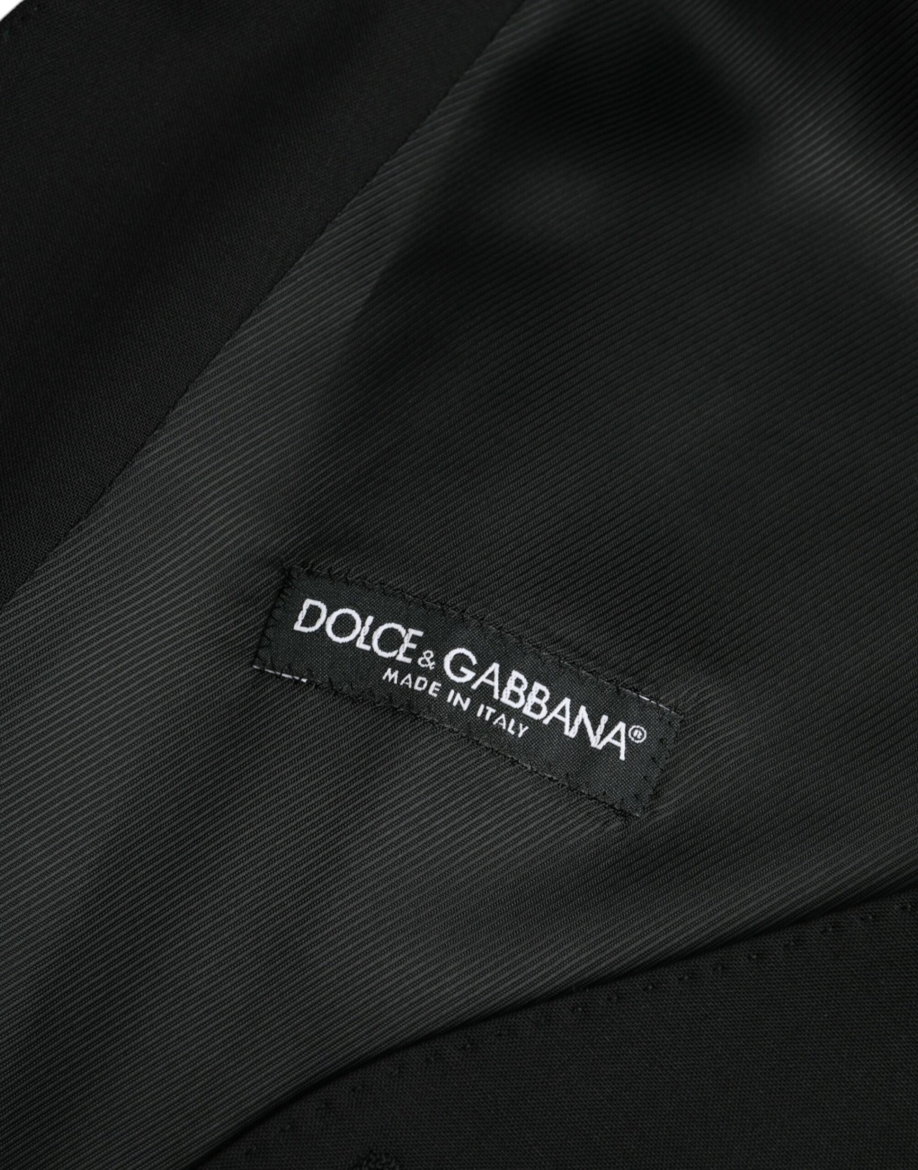 Dolce & Gabbana Black Wool Formal Dress Waistcoat Vest | Regal Royce