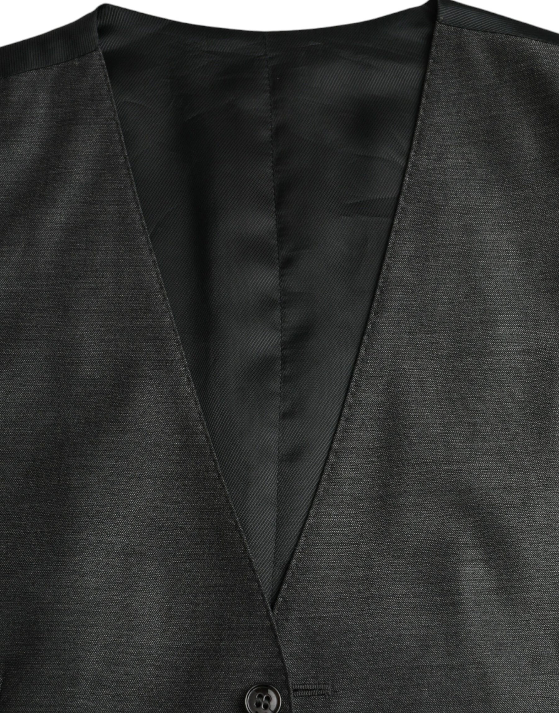 Dolce & Gabbana Gray Wool Formal Dress Waistcoat Vest | Regal Royce