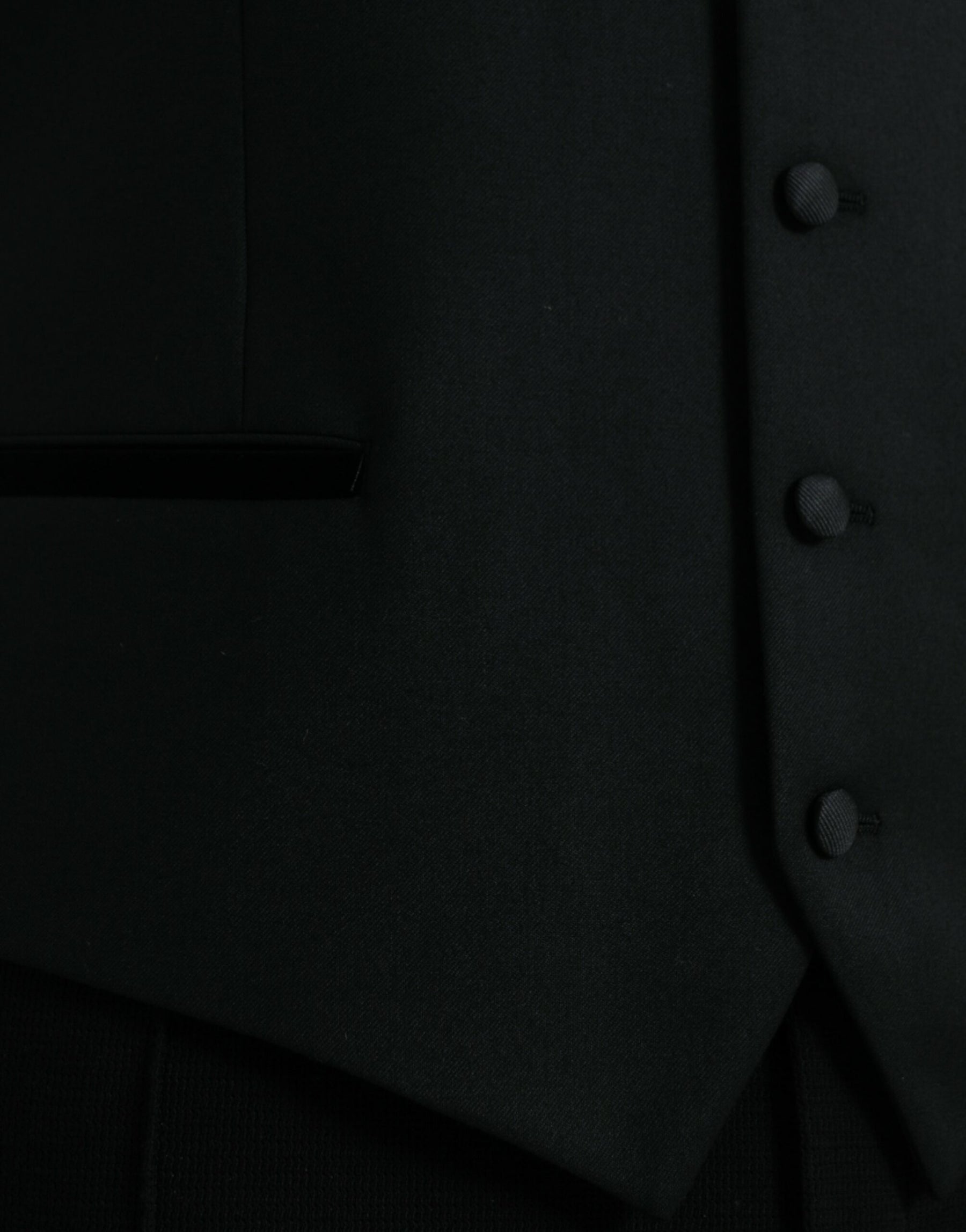 Dolce & Gabbana Black Silk Waistcoat Dress Formal Vest | Regal Royce