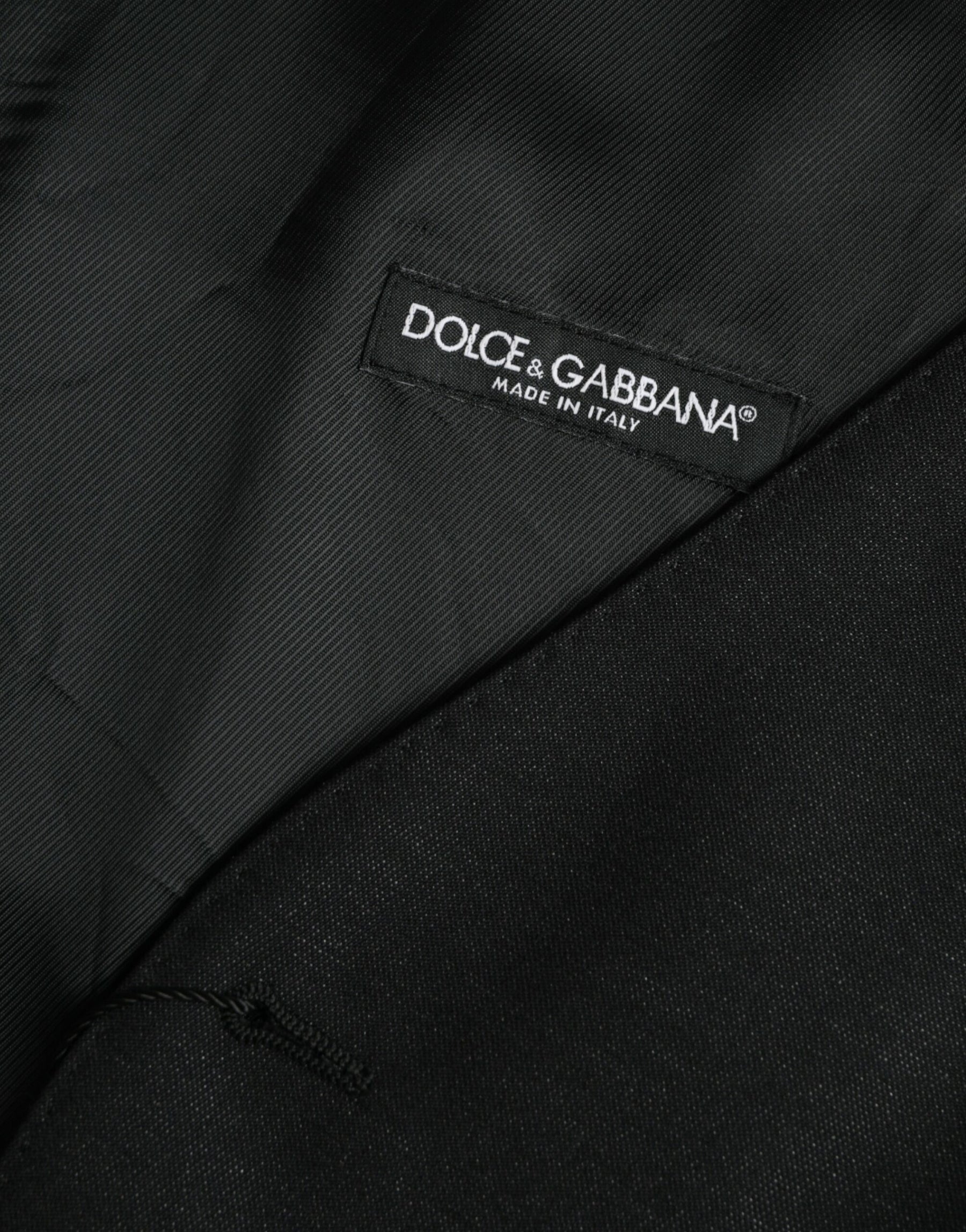 Dolce & Gabbana Black Wool Waistcoat Dress Formal Vest | Regal Royce