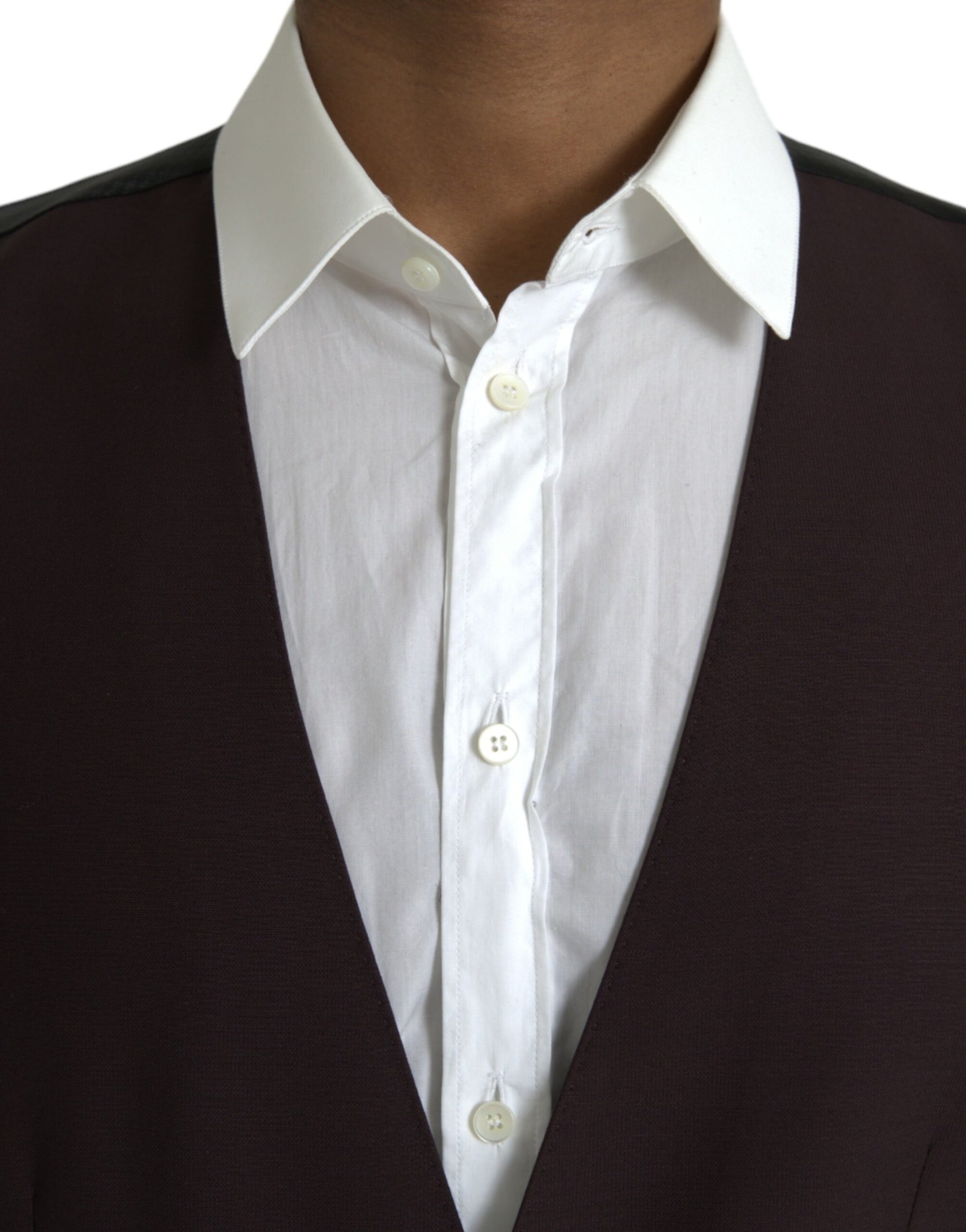 Dolce & Gabbana Brown Wool Waistcoat Dress Formal Vest | Regal Royce