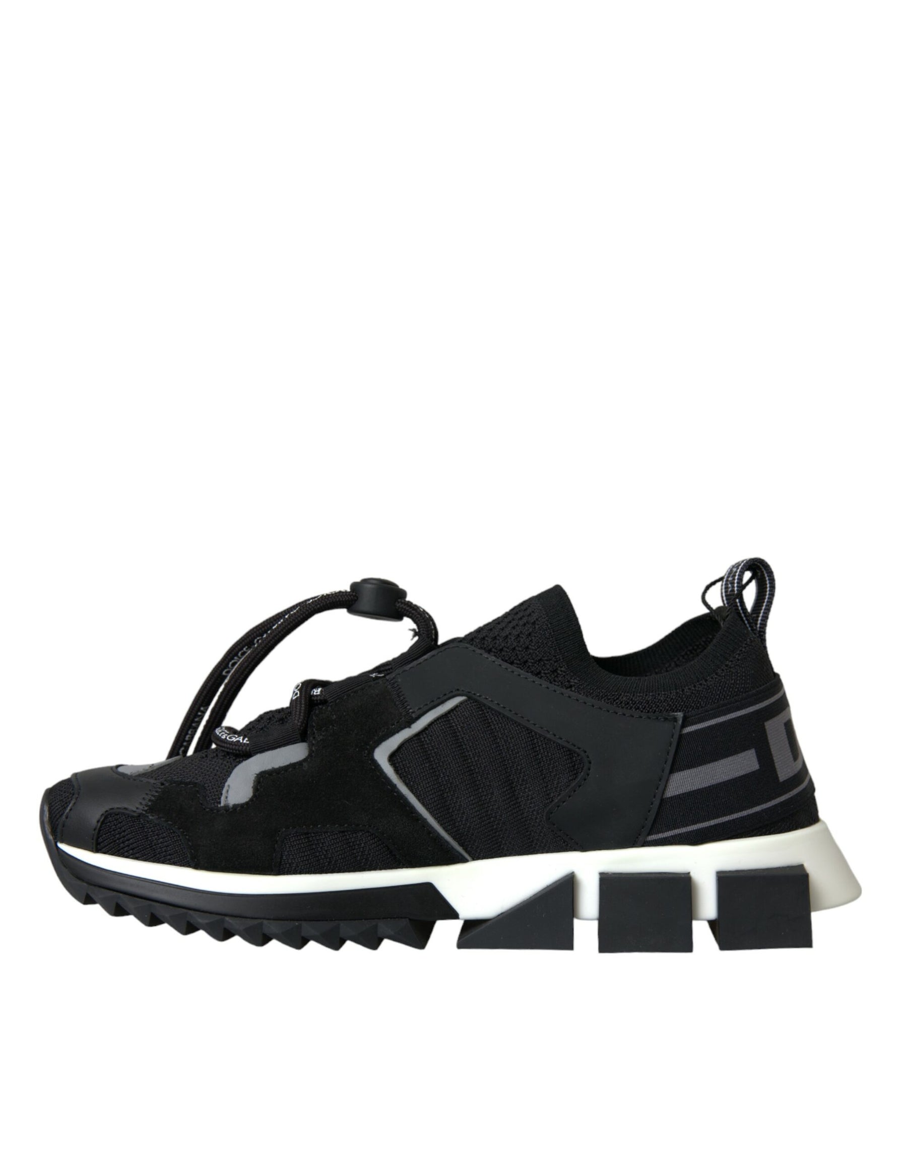 Dolce & Gabbana Black Mesh Sorrento Trekking Sneakers Shoes | Regal Royce