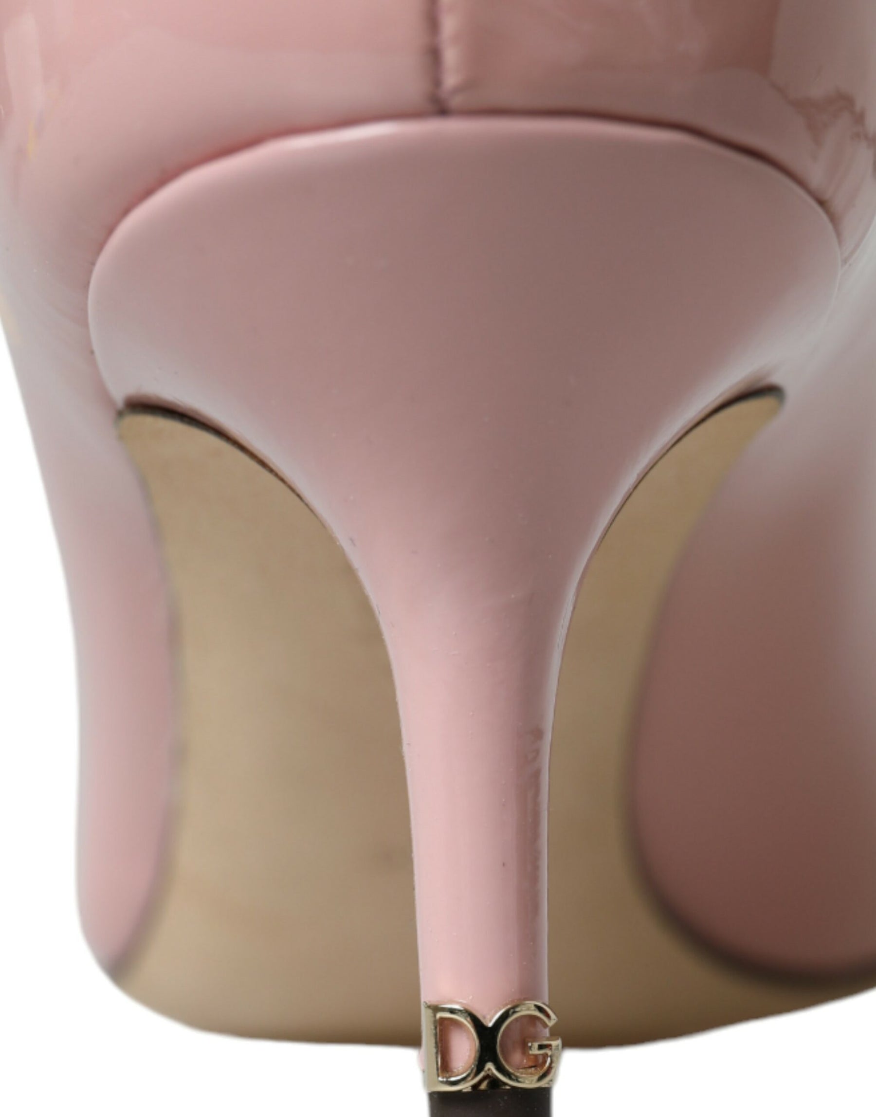 Dolce & Gabbana Light Pink Patent Leather Heels Pumps Shoes | Regal Royce