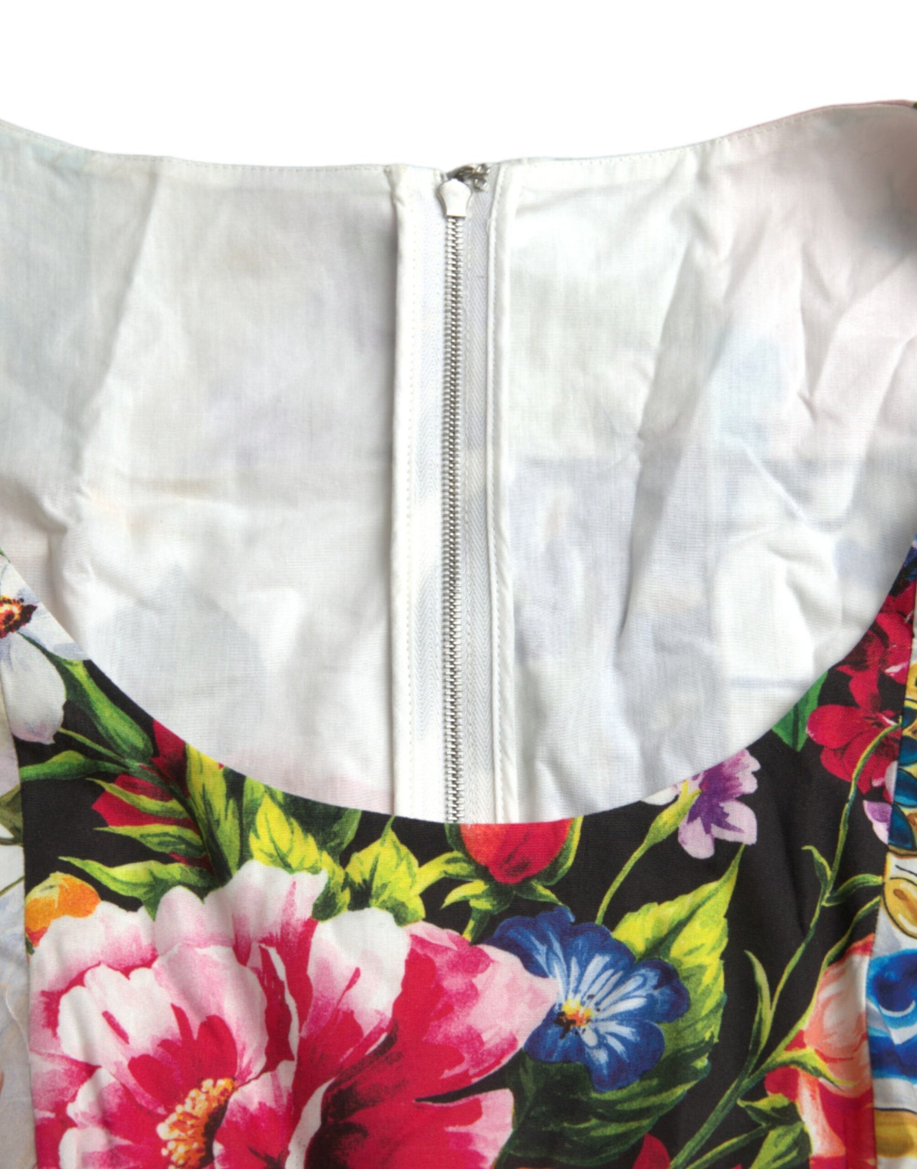 Dolce & Gabbana Multicolor Patchwork Cotton Aline Mini Dress | Regal Royce