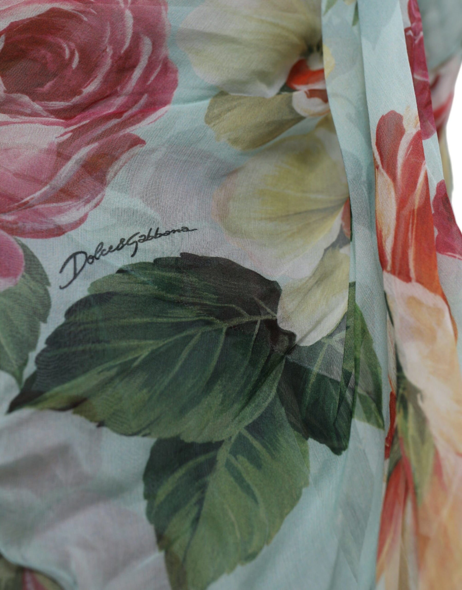 Dolce & Gabbana Blue Floral Print Tiered Long Maxi Dress | Regal Royce