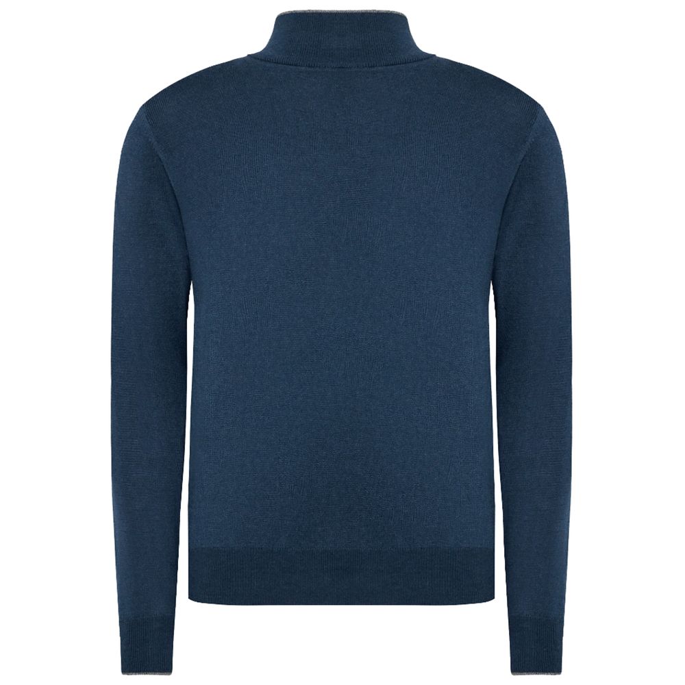 La Martina Blue Marabou Sweater