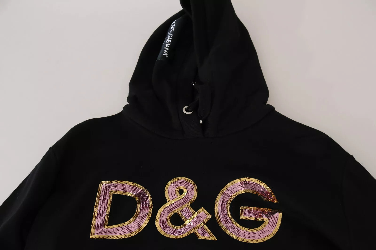 Dolce & Gabbana DG Sequined Hooded Pullover Sweater | Regal Royce