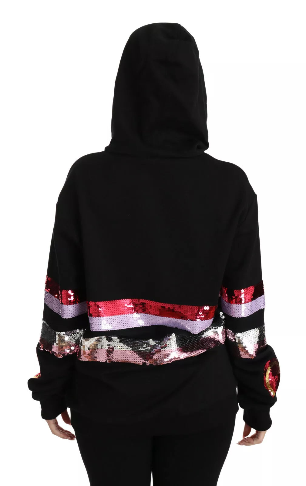 Dolce & Gabbana DG Sequined Hooded Pullover Sweater | Regal Royce