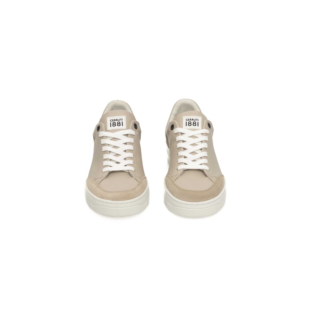 Cerruti 1881 Beige Cowhide Women Platform Sneaker | Regal Royce