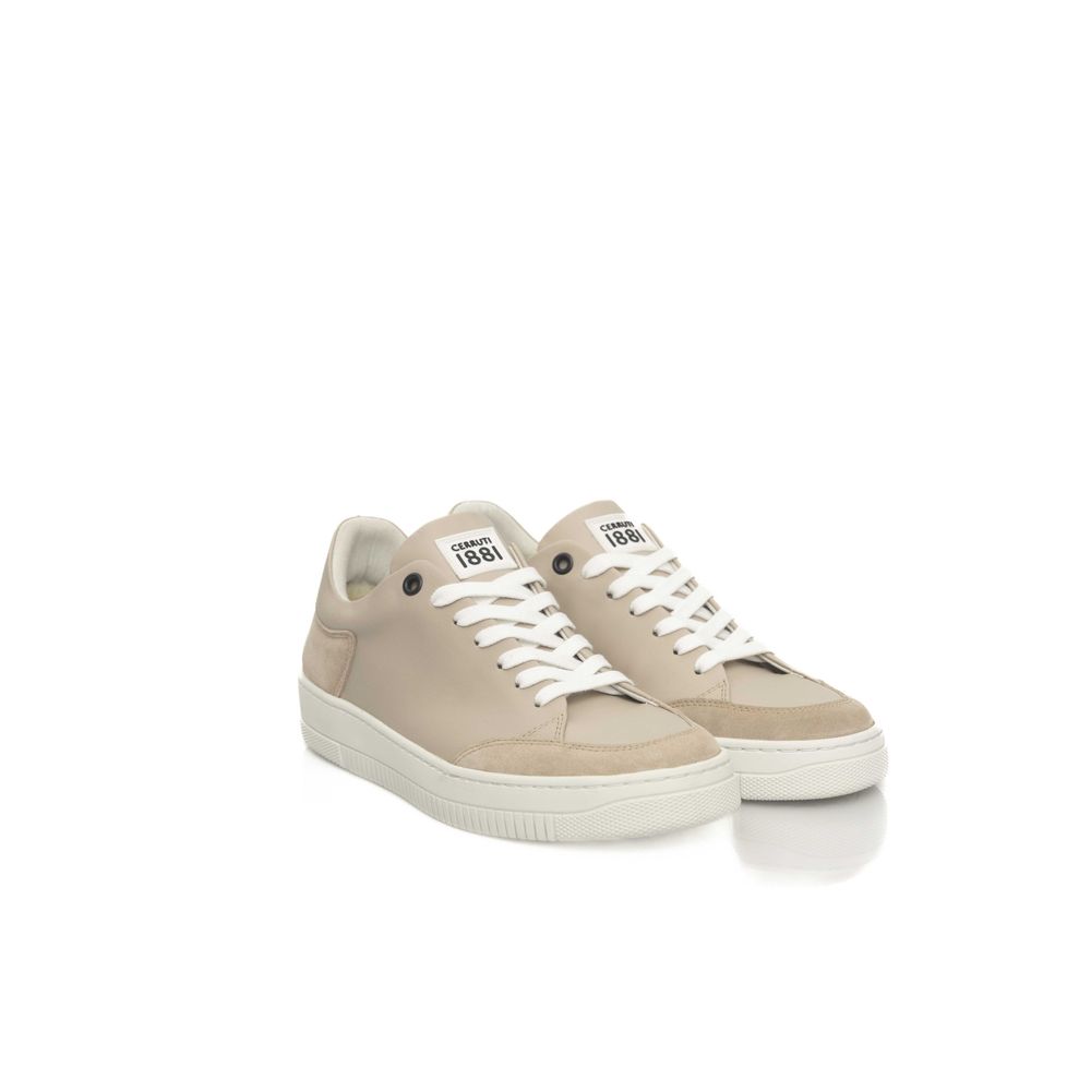 Cerruti 1881 Beige Cowhide Women Platform Sneaker | Regal Royce