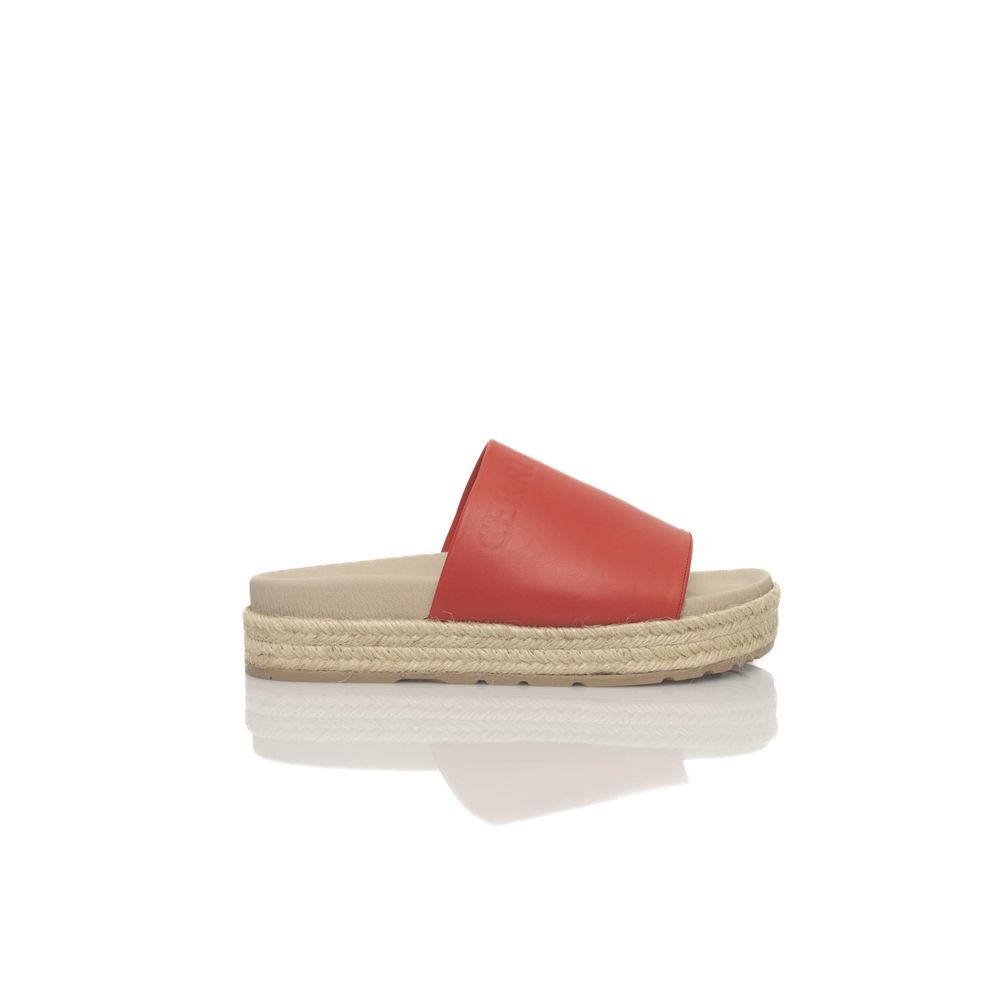 Cerruti 1881 Red Calfskin Women Sandal | Regal Royce
