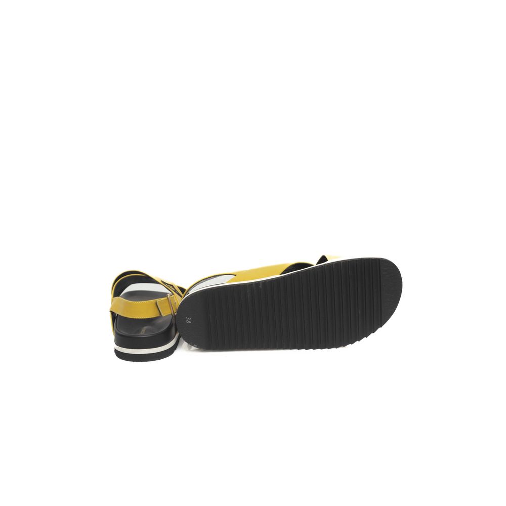 Cerruti 1881 Yellow Calfskin Women Sandal | Regal Royce