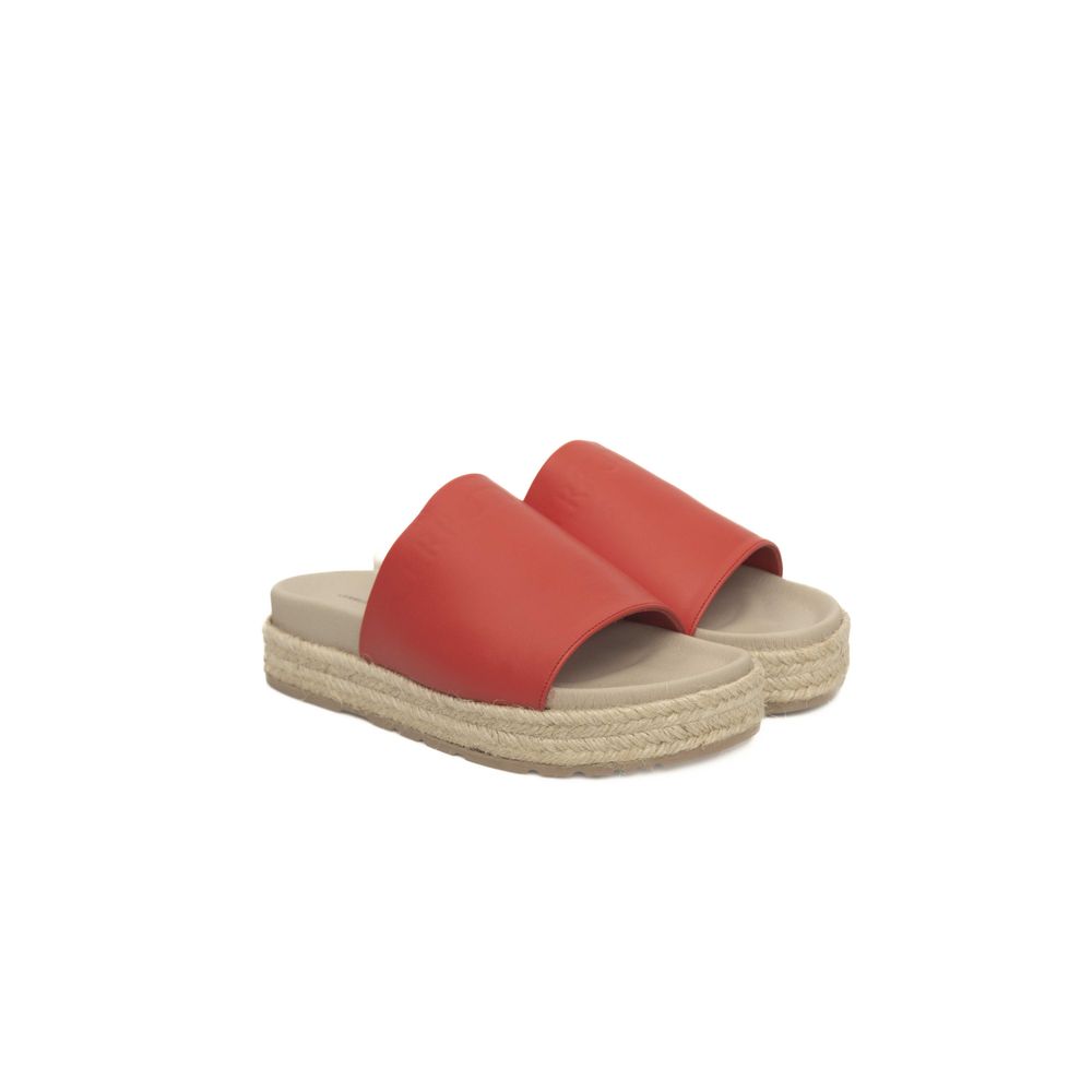 Cerruti 1881 Red Calfskin Women Sandal | Regal Royce