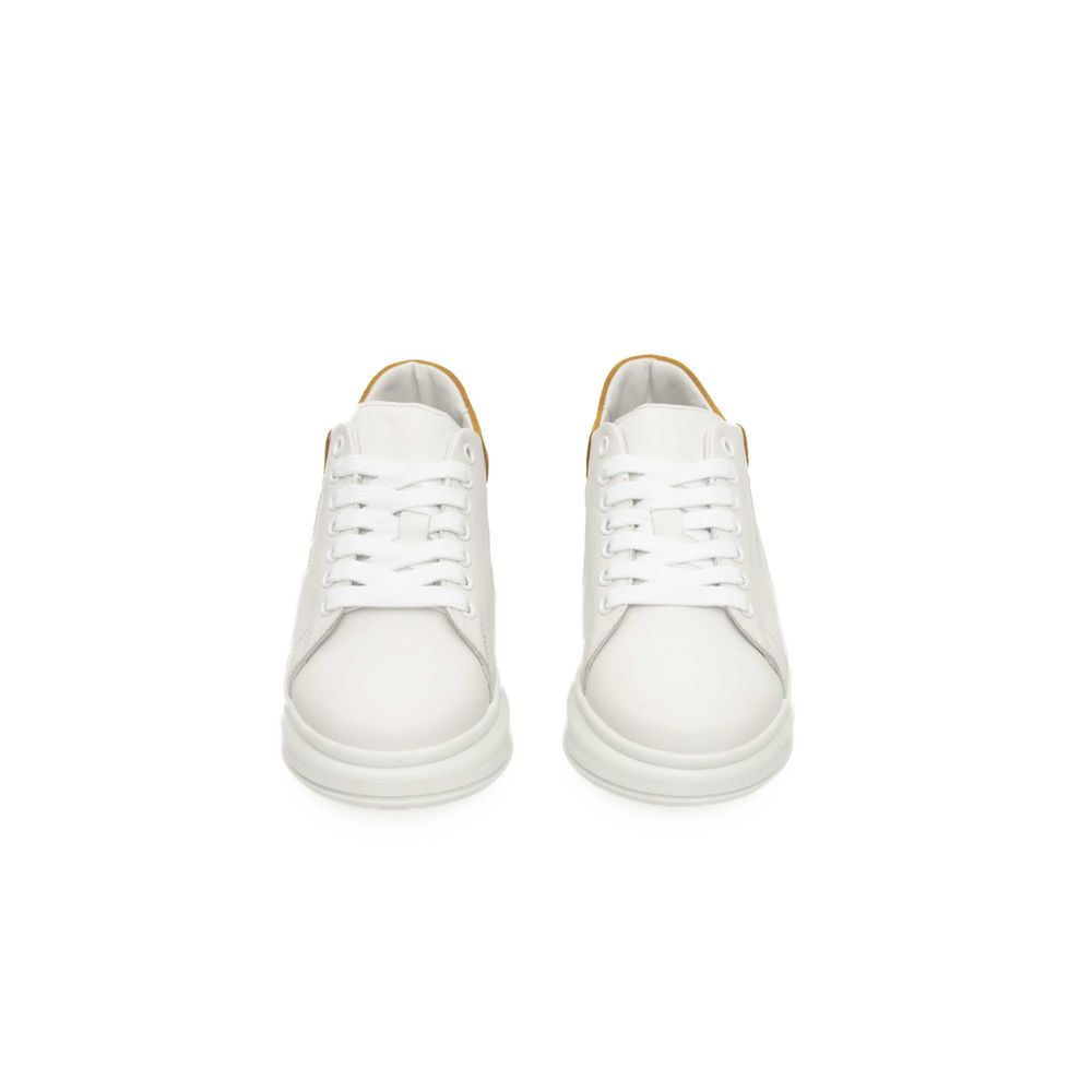 Cerruti 1881 White Leather Women Sneaker | Regal Royce
