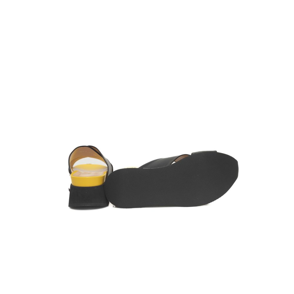 Cerruti 1881 Black Calfskin Women Sandal | Regal Royce
