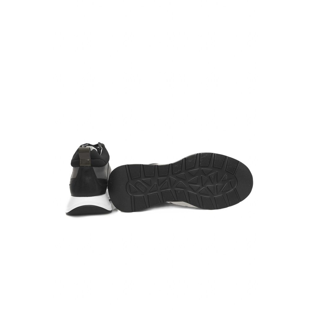 Cerruti 1881 Black Leather Women Sneaker | Regal Royce