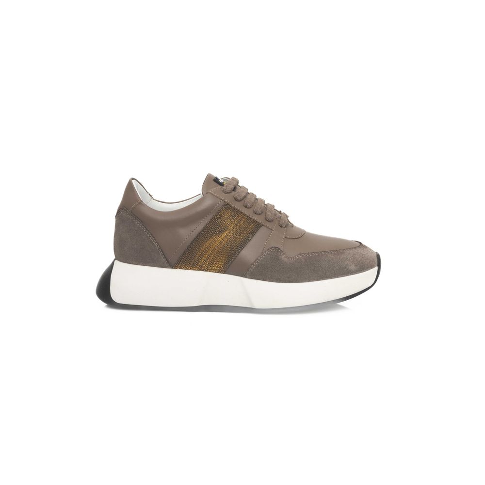 Cerruti 1881 Beige Cowhide Women Sneaker | Regal Royce