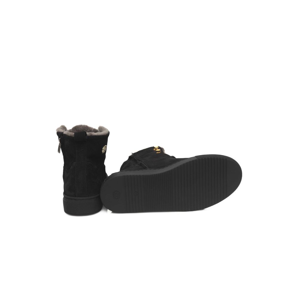 Cerruti 1881 Black Cowhide Women Sneaker | Regal Royce