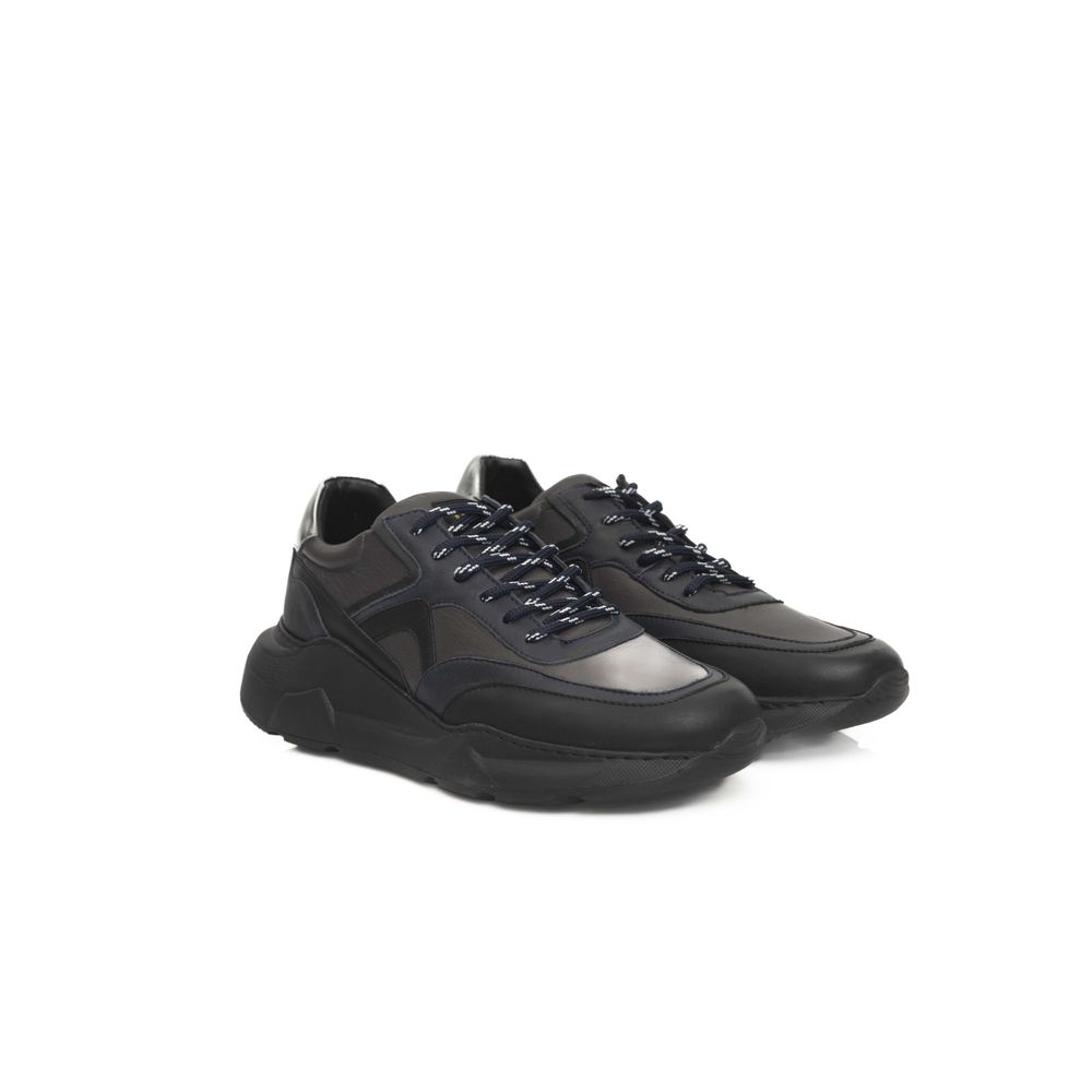 Cerruti 1881 Blue Cowhide Men Sneaker | Regal Royce
