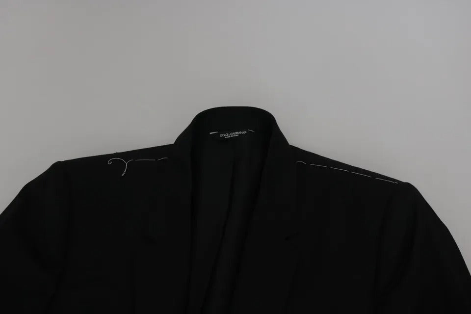 Dolce & Gabbana Black Slim Jacket Coat Blazer MARTINI | Regal Royce
