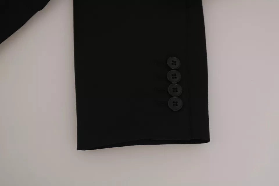 Dolce & Gabbana Black Slim Jacket Coat Blazer MARTINI | Regal Royce