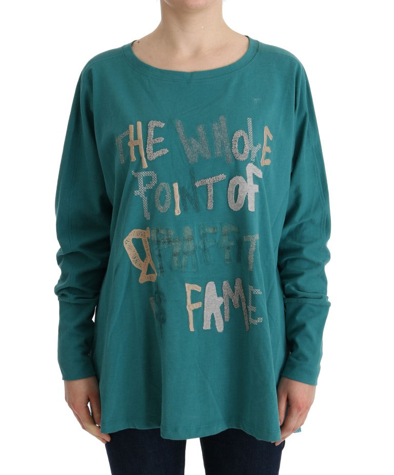 John Galliano Green Cotton Oversized Sweater | Regal Royce