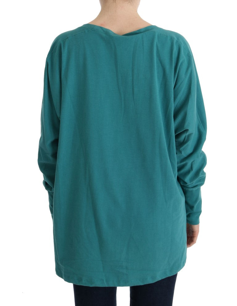 John Galliano Green Cotton Oversized Sweater | Regal Royce