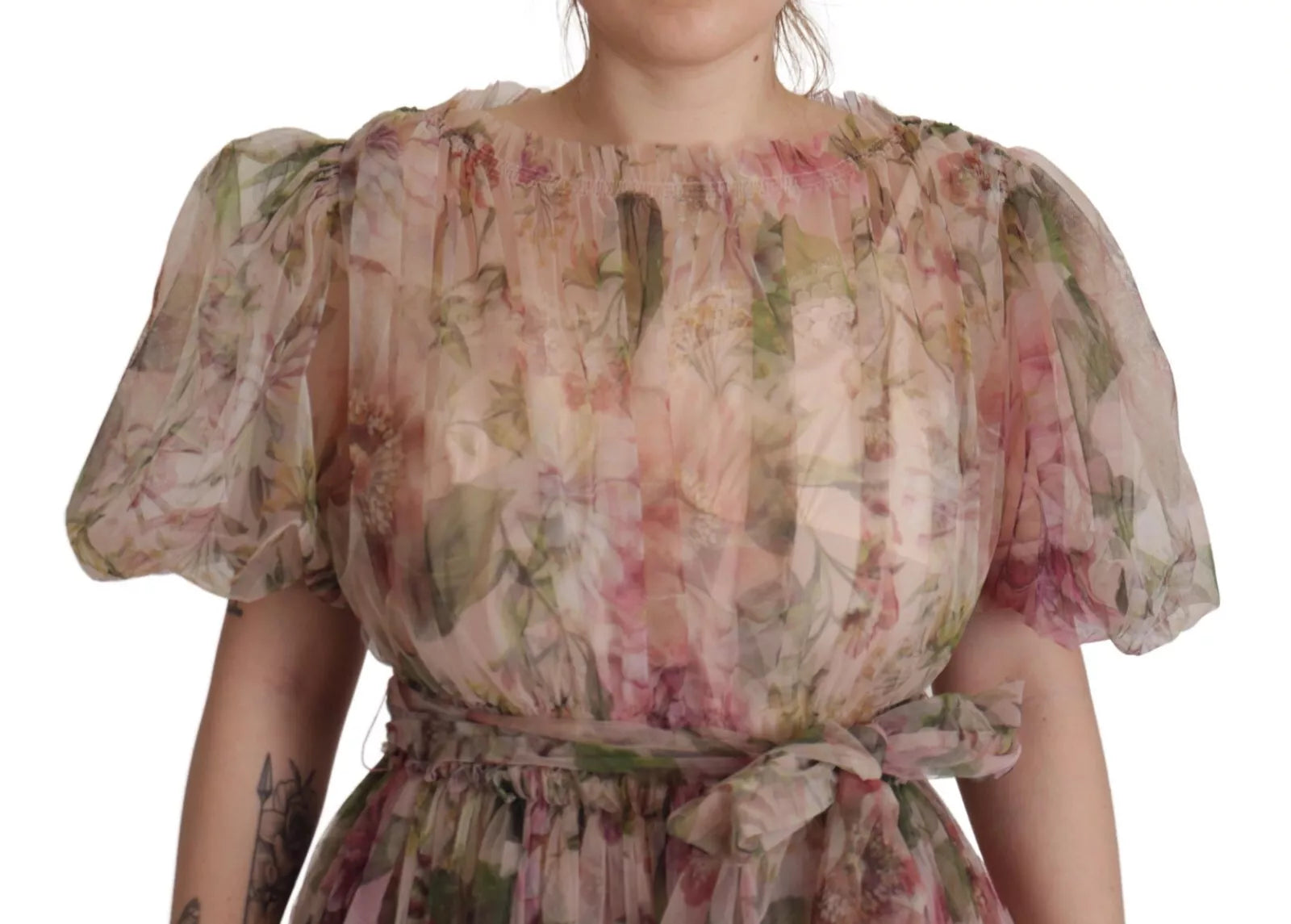 Dolce & Gabbana Multicolor Floral Print Long Maxi Gown Dress | Regal Royce