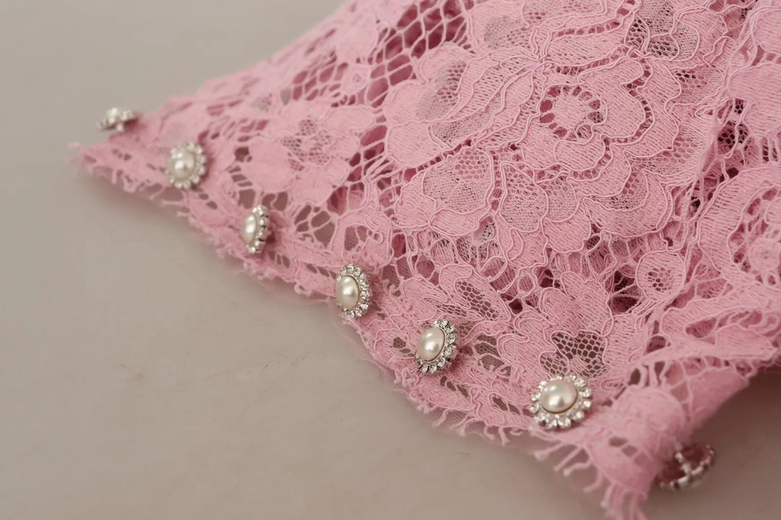 Dolce & Gabbana Shift Lilac Lace Feathers Long Sleeves Dress | Regal Royce